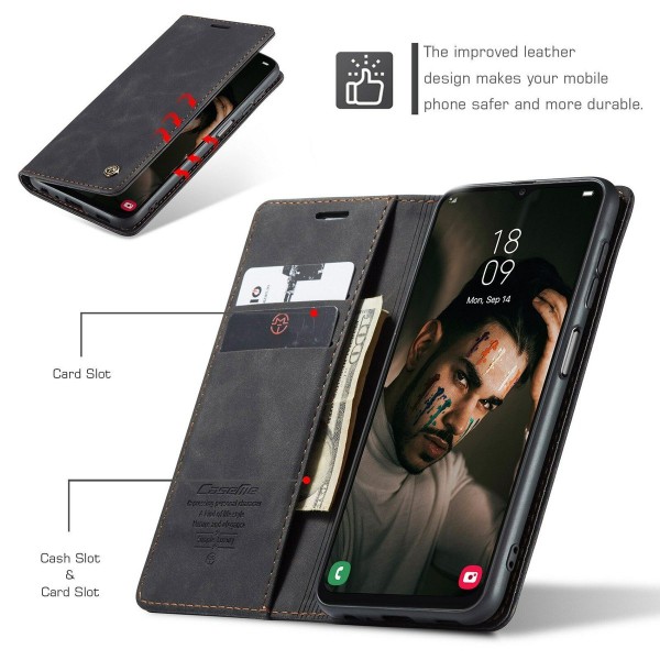 Чохол-книжка CaseMe Нубук для Samsung Galaxy A02s чорний