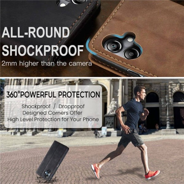 Чохол-книжка CaseMe Нубук для Samsung Galaxy A04 чорний