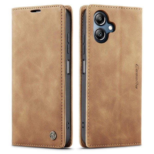 Чохол-книжка CaseMe Нубук для Samsung Galaxy A04 світло-коричневий