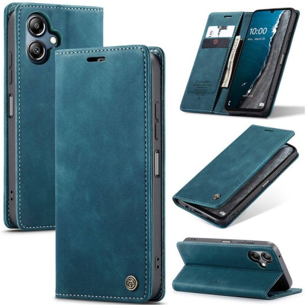 Чохол-книжка CaseMe Нубук для Samsung Galaxy A04 бірюзовий
