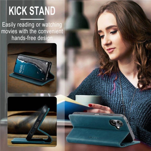 Чохол-книжка CaseMe Нубук для Samsung Galaxy A04 бірюзовий