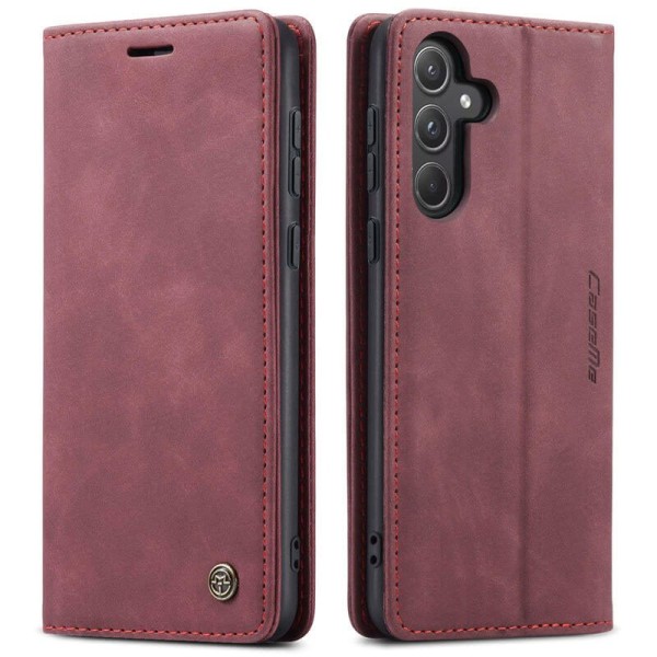 Чохол-книжка CaseMe Нубук для Samsung Galaxy A04s бордовий
