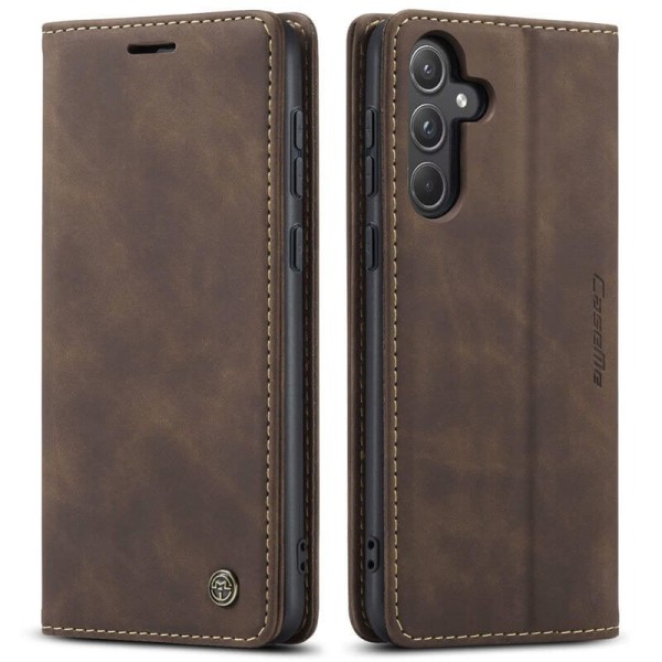 Чохол-книжка CaseMe Нубук для Samsung Galaxy A04s темно-коричневий