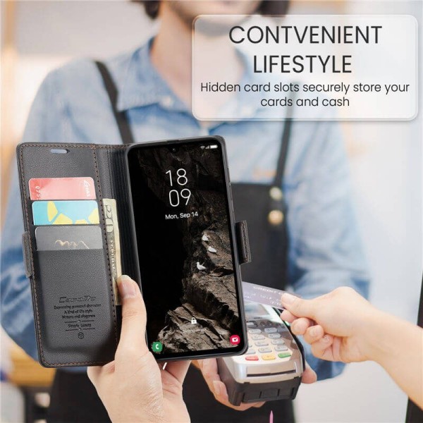 Чохол-книжка CaseMe Нубук для Samsung Galaxy A05s чорний