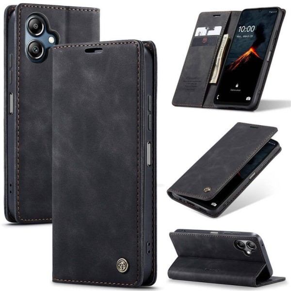 Чохол-книжка CaseMe Нубук для Samsung Galaxy A06 чорний