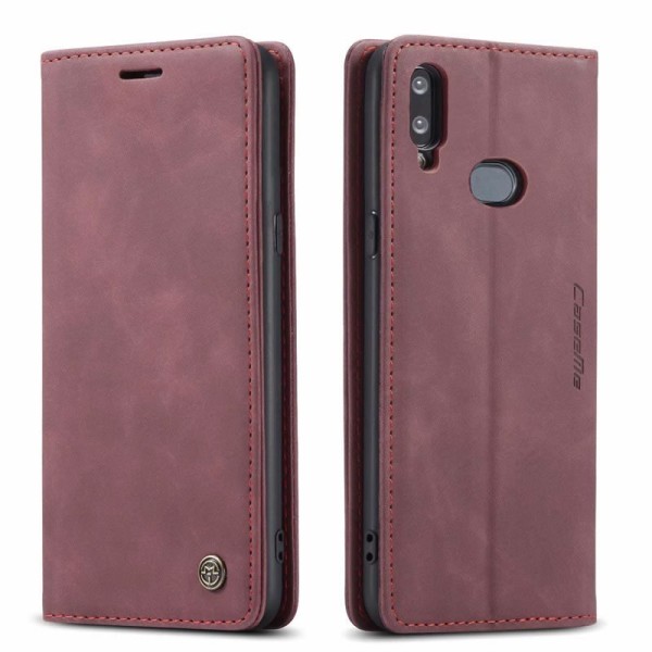 Чохол-книжка CaseMe Нубук для Samsung Galaxy A10S бордовий