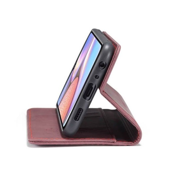 Чохол-книжка CaseMe Нубук для Samsung Galaxy A10S бордовий