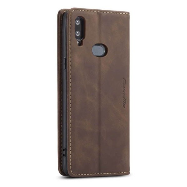 Чохол-книжка CaseMe Нубук для Samsung Galaxy A10S темно-коричневий