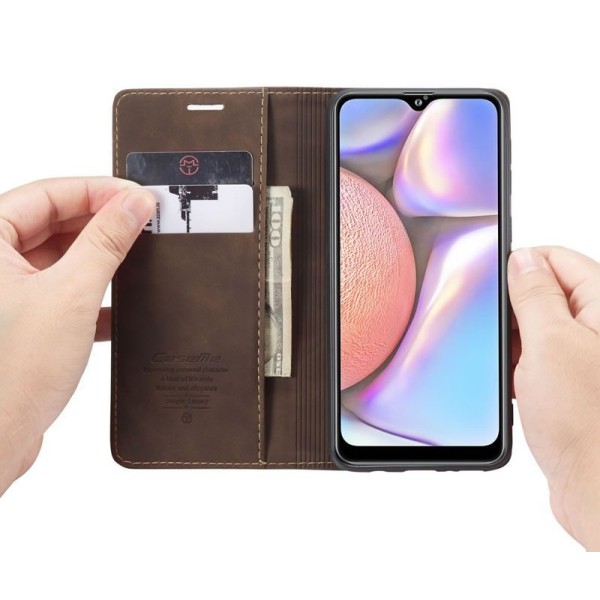 Чохол-книжка CaseMe Нубук для Samsung Galaxy A10S темно-коричневий