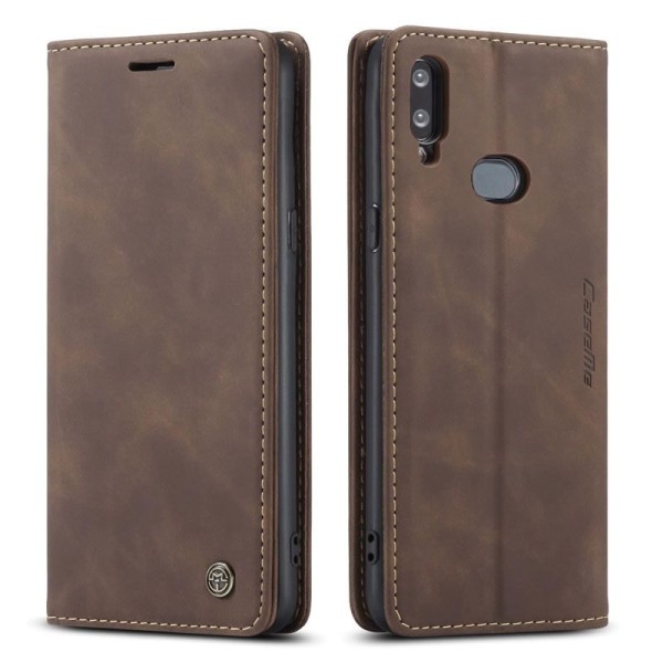 Чохол-книжка CaseMe Нубук для Samsung Galaxy A10S темно-коричневий