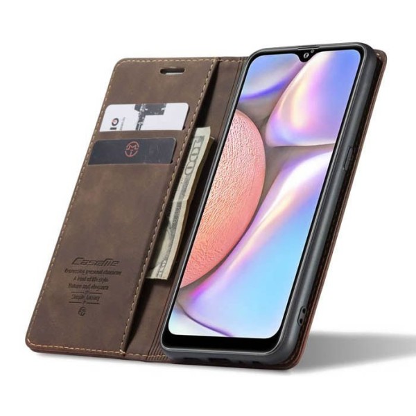 Чохол-книжка CaseMe Нубук для Samsung Galaxy A10S темно-коричневий