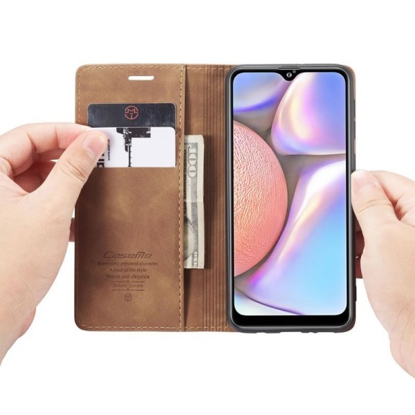 Чохол-книжка CaseMe Нубук для Samsung Galaxy A10S світло-коричневий