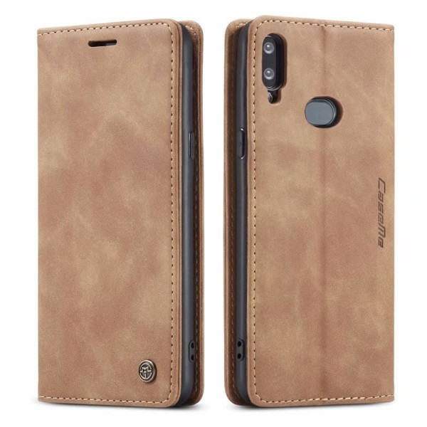 Чохол-книжка CaseMe Нубук для Samsung Galaxy A10S світло-коричневий