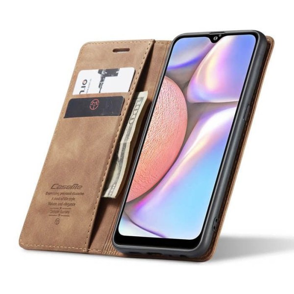 Чохол-книжка CaseMe Нубук для Samsung Galaxy A10S світло-коричневий