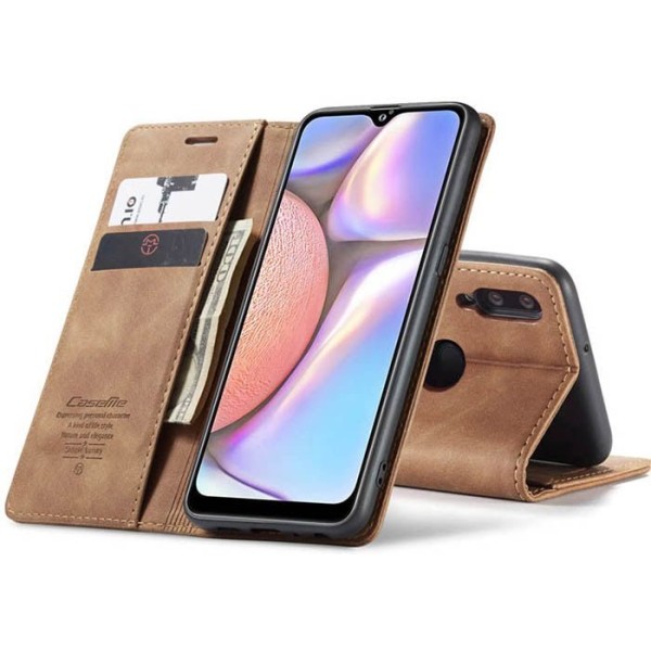 Чохол-книжка CaseMe Нубук для Samsung Galaxy A10S світло-коричневий