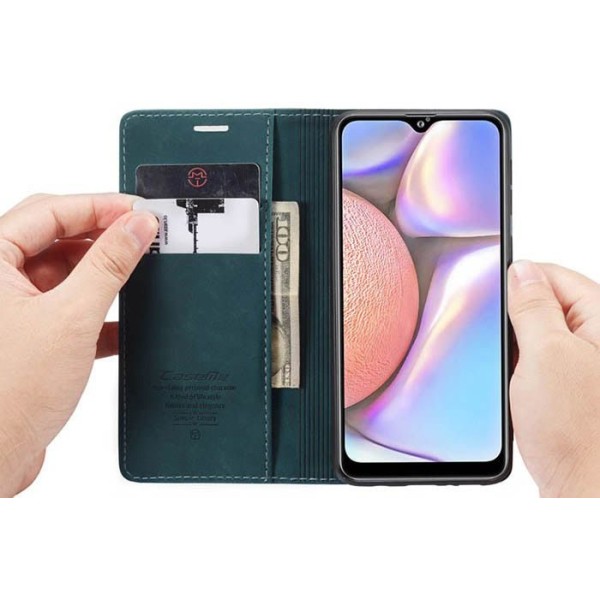 Чохол-книжка CaseMe Нубук для Samsung Galaxy A10S бірюзовий