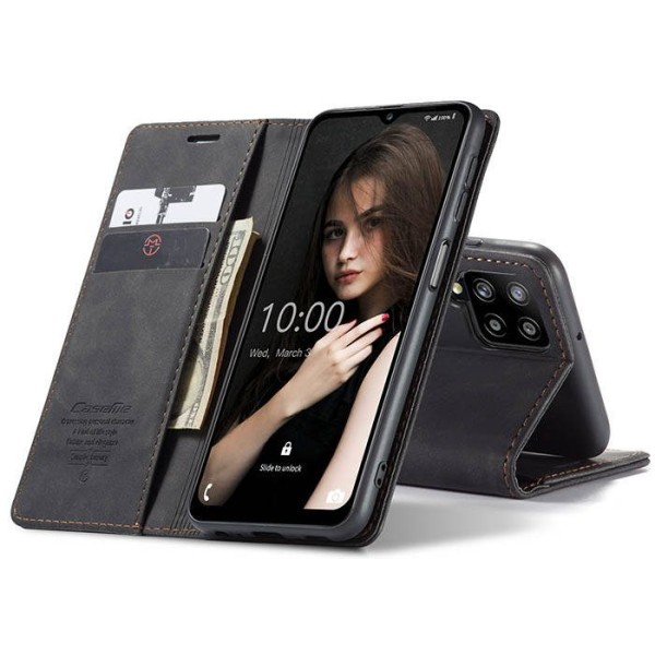 Чохол-книжка CaseMe Нубук для Samsung Galaxy A12 чорний