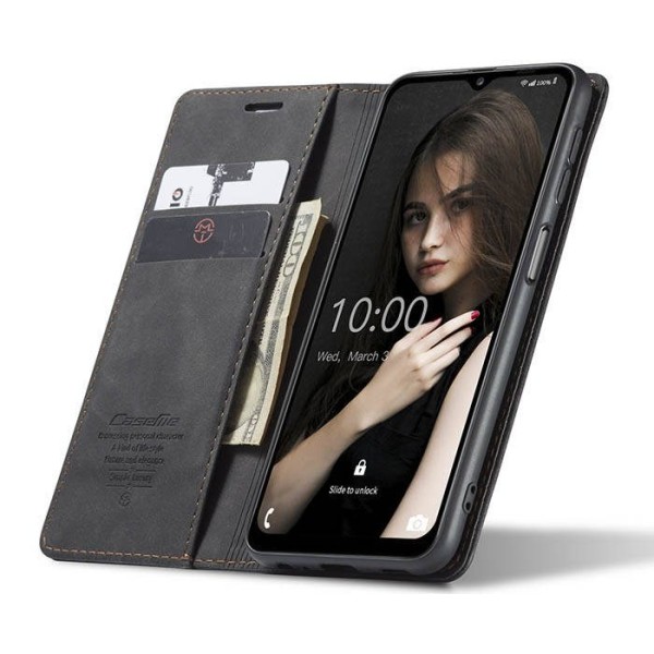 Чохол-книжка CaseMe Нубук для Samsung Galaxy A12 чорний