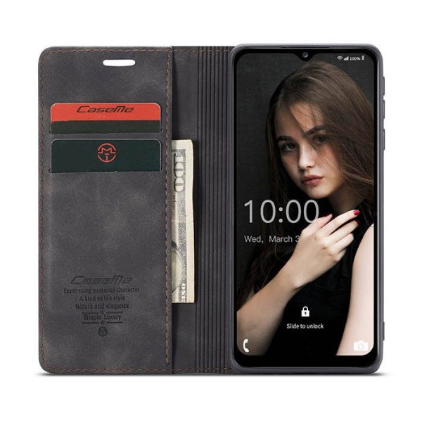 Чохол-книжка CaseMe Нубук для Samsung Galaxy A12 чорний