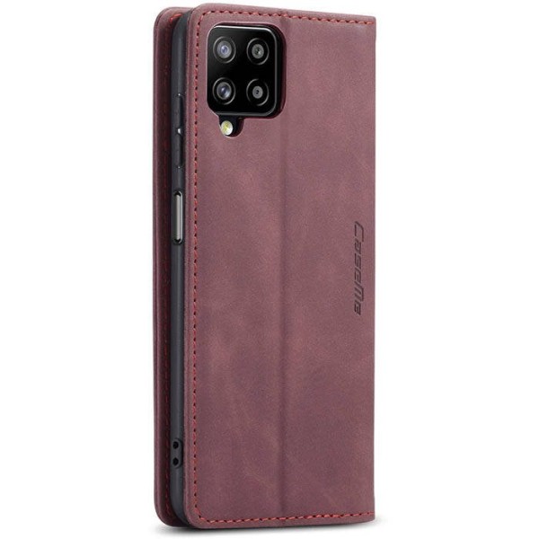 Чохол-книжка CaseMe Нубук для Samsung Galaxy A12 бордовий