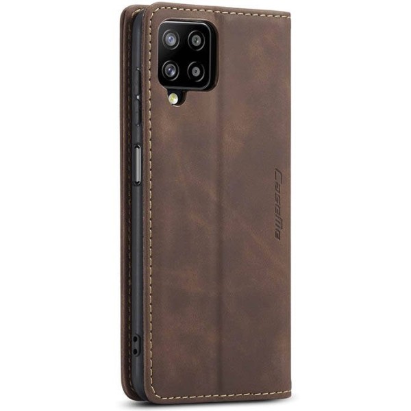 Чохол-книжка CaseMe Нубук для Samsung Galaxy A12 темно-коричневий