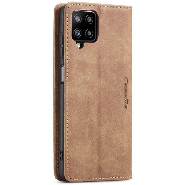 Чохол-книжка CaseMe Нубук для Samsung Galaxy A12 світло-коричневий