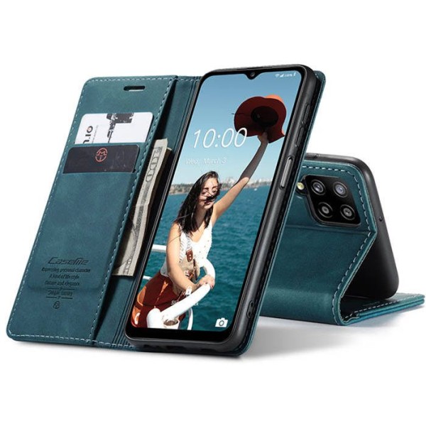 Чохол-книжка CaseMe Нубук для Samsung Galaxy A12 бірюзовий