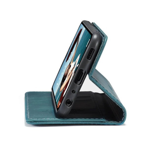 Чохол-книжка CaseMe Нубук для Samsung Galaxy A12 бірюзовий