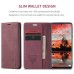 Чохол-книжка CaseMe Нубук для Samsung Galaxy A13 бордовий