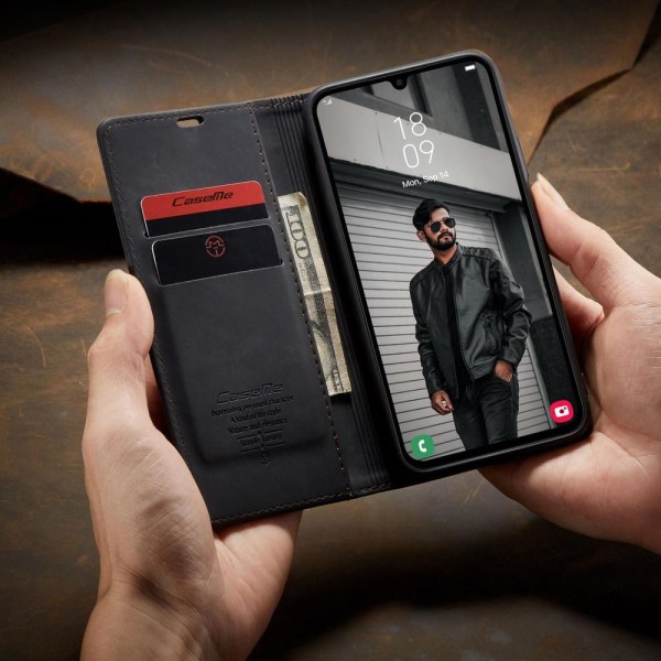 Чохол-книжка CaseMe Нубук для Samsung Galaxy A15 чорний