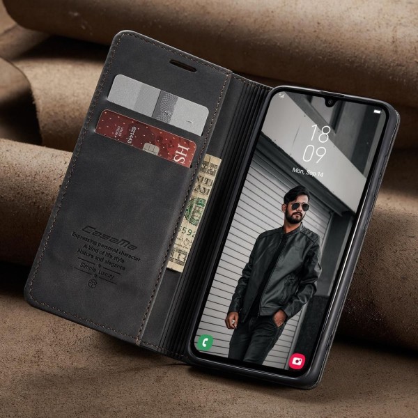 Чохол-книжка CaseMe Нубук для Samsung Galaxy A15 чорний
