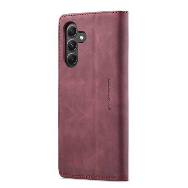 Чохол-книжка CaseMe Нубук для Samsung Galaxy A15 бордовий