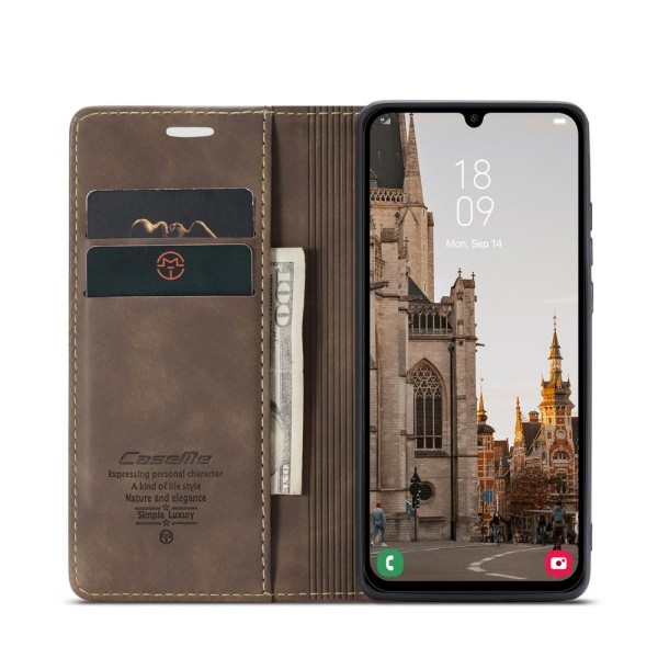 Чохол-книжка CaseMe Нубук для Samsung Galaxy A15 темно-коричневий