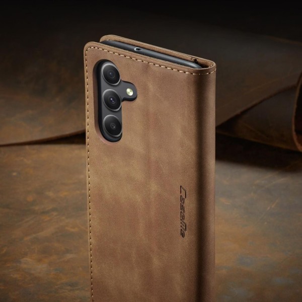 Чохол-книжка CaseMe Нубук для Samsung Galaxy A15 світло-коричневий