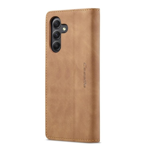 Чохол-книжка CaseMe Нубук для Samsung Galaxy A15 світло-коричневий