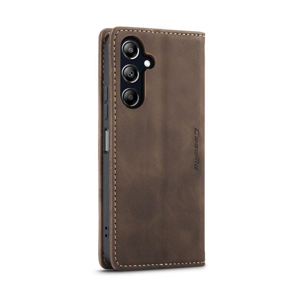 Чохол-книжка CaseMe Нубук для Samsung Galaxy A16 темно-коричневий