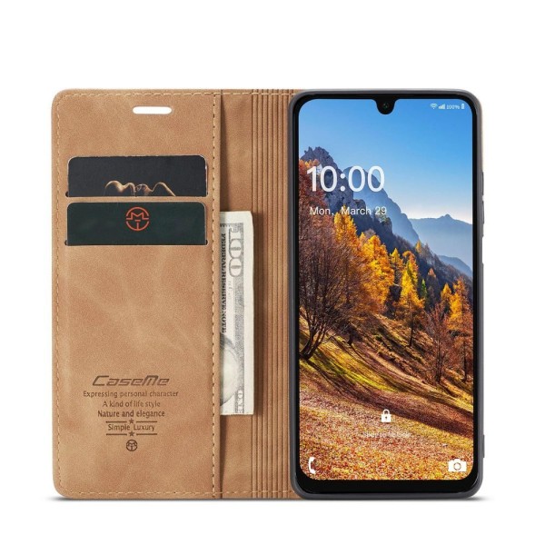 Чохол-книжка CaseMe Нубук для Samsung Galaxy A16 світло-коричневий