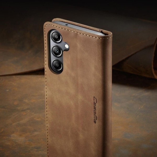 Чохол-книжка CaseMe Нубук для Samsung Galaxy A16 світло-коричневий