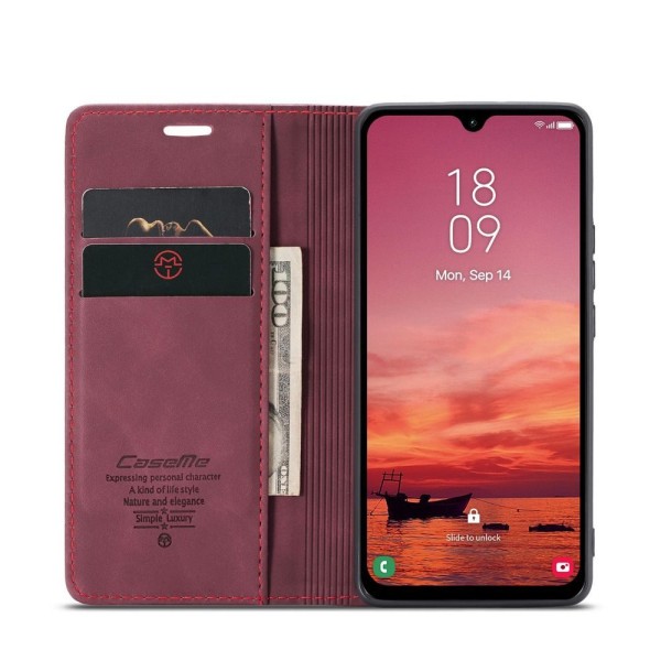Чохол-книжка CaseMe Нубук для Samsung Galaxy A17 бордовий