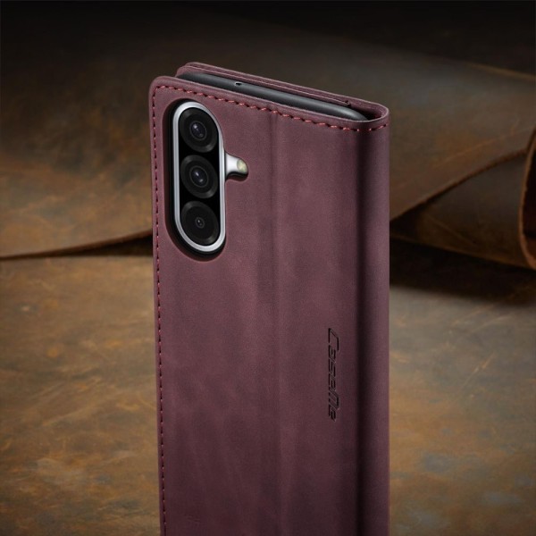 Чохол-книжка CaseMe Нубук для Samsung Galaxy A17 бордовий