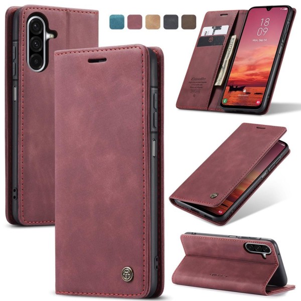 Чохол-книжка CaseMe Нубук для Samsung Galaxy A17 бордовий