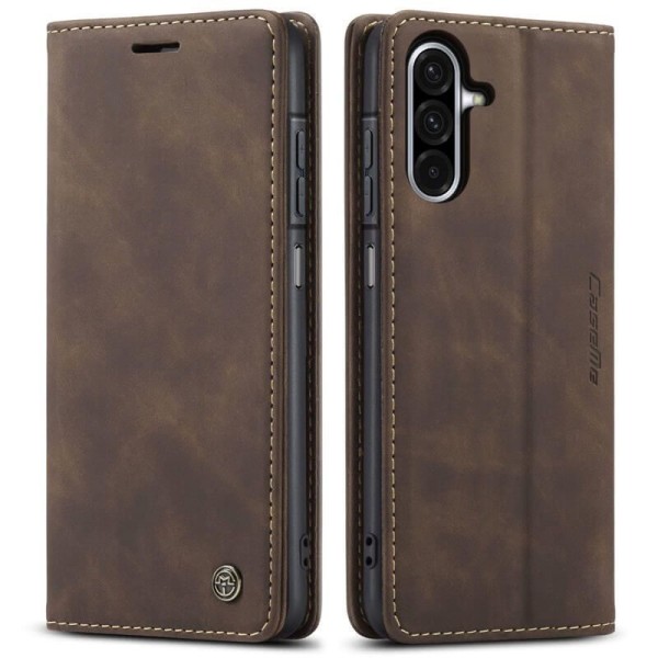 Чохол-книжка CaseMe Нубук для Samsung Galaxy A17 темно-коричневий