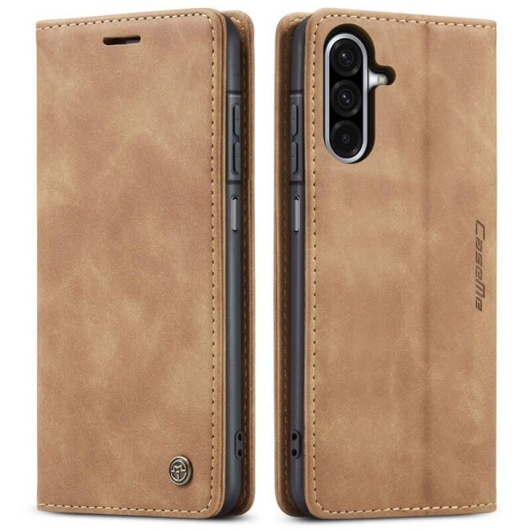 Чохол-книжка CaseMe Нубук для Samsung Galaxy A17 світло-коричневий
