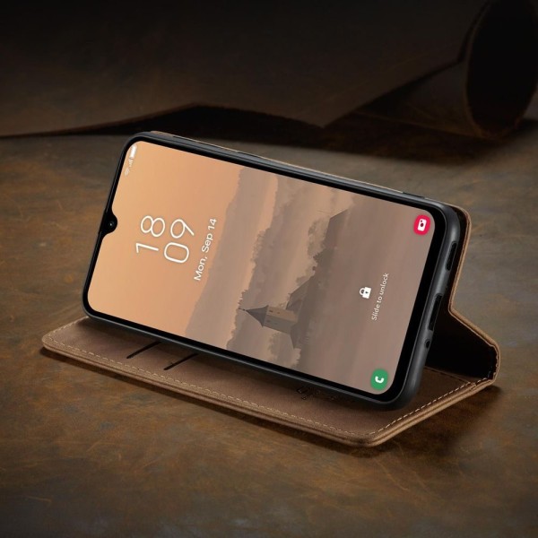 Чохол-книжка CaseMe Нубук для Samsung Galaxy A17 світло-коричневий