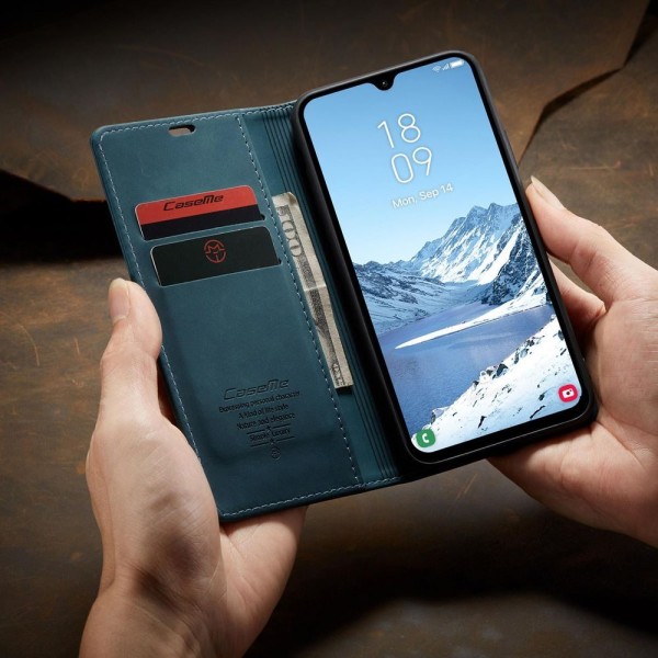 Чохол-книжка CaseMe Нубук для Samsung Galaxy A17 бірюзовий