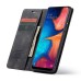 Чехол-книжка CaseMe Нубук для Samsung Galaxy A20/A30 чёрный