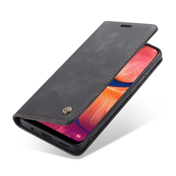 Чехол-книжка CaseMe Нубук для Samsung Galaxy A20/A30 чёрный