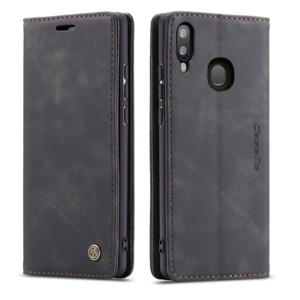 Чехол-книжка CaseMe Нубук для Samsung Galaxy A20/A30 чёрный