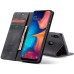 Чехол-книжка CaseMe Нубук для Samsung Galaxy A20/A30 чёрный