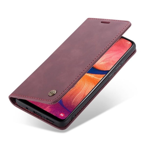 Чохол-книжка CaseMe Нубук для Samsung Galaxy A20/A30 бордовий